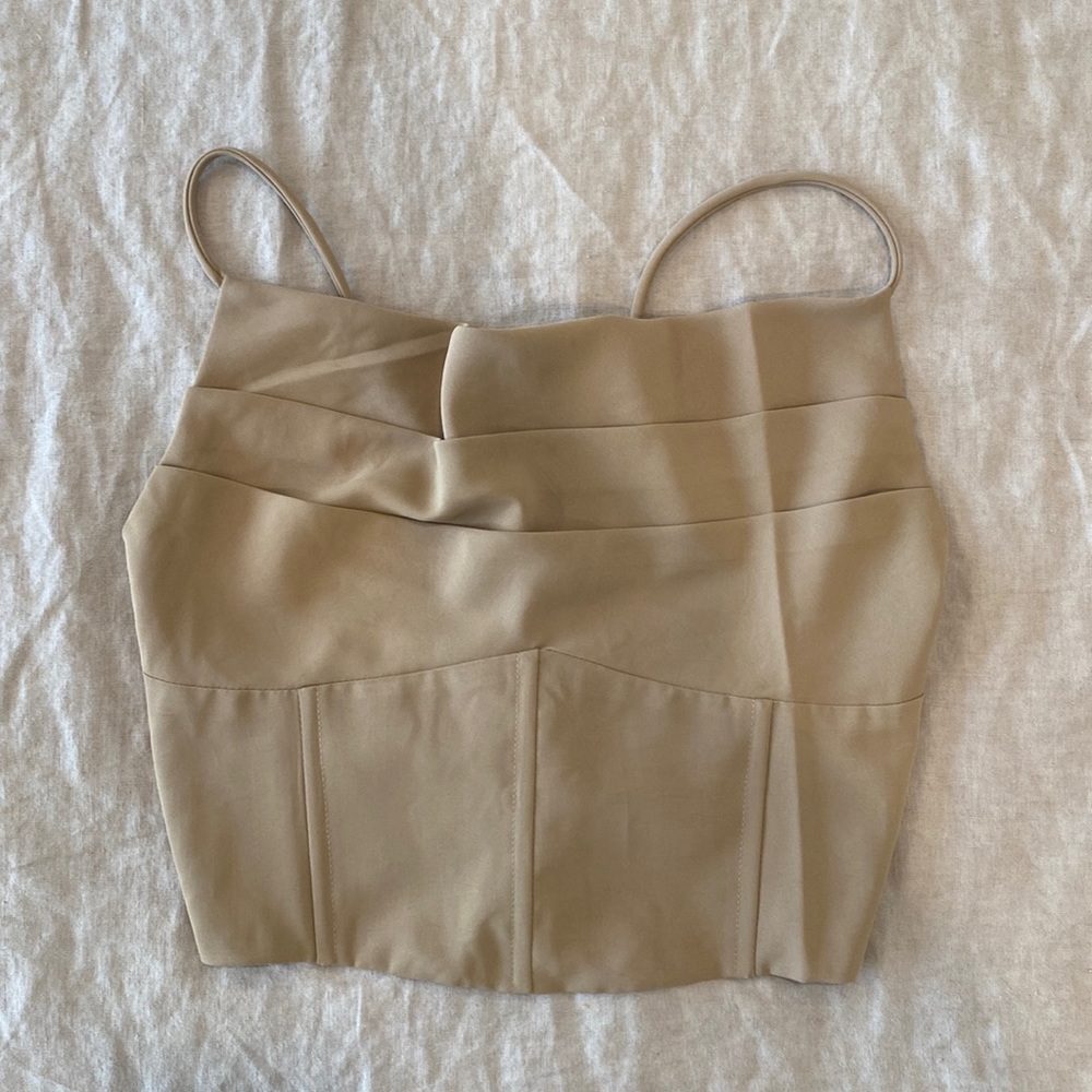 Cowl neck crop top